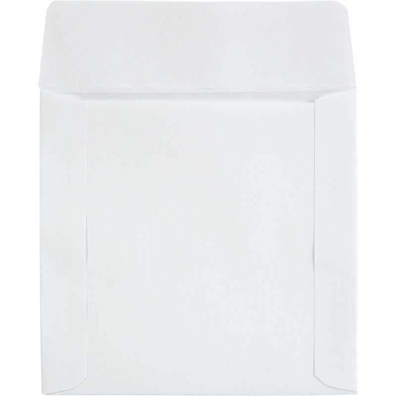 Quality Park CD/DVD Envelopes, 4-7/8 x 5 Window CD/DVD Media Sleeves, Ungummed Flaps for Storage and Filing, 24 lb. White Wove, 100/Box (62903) - Image 3